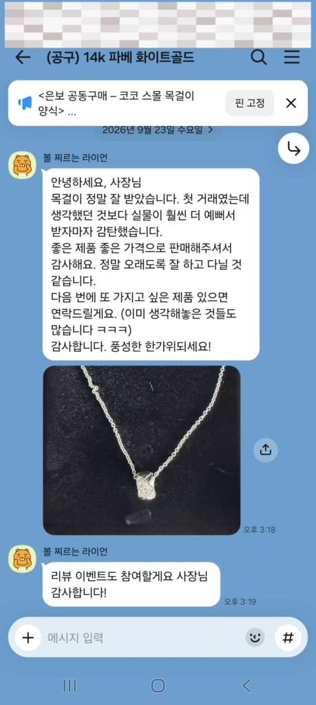 목걸이리뷰